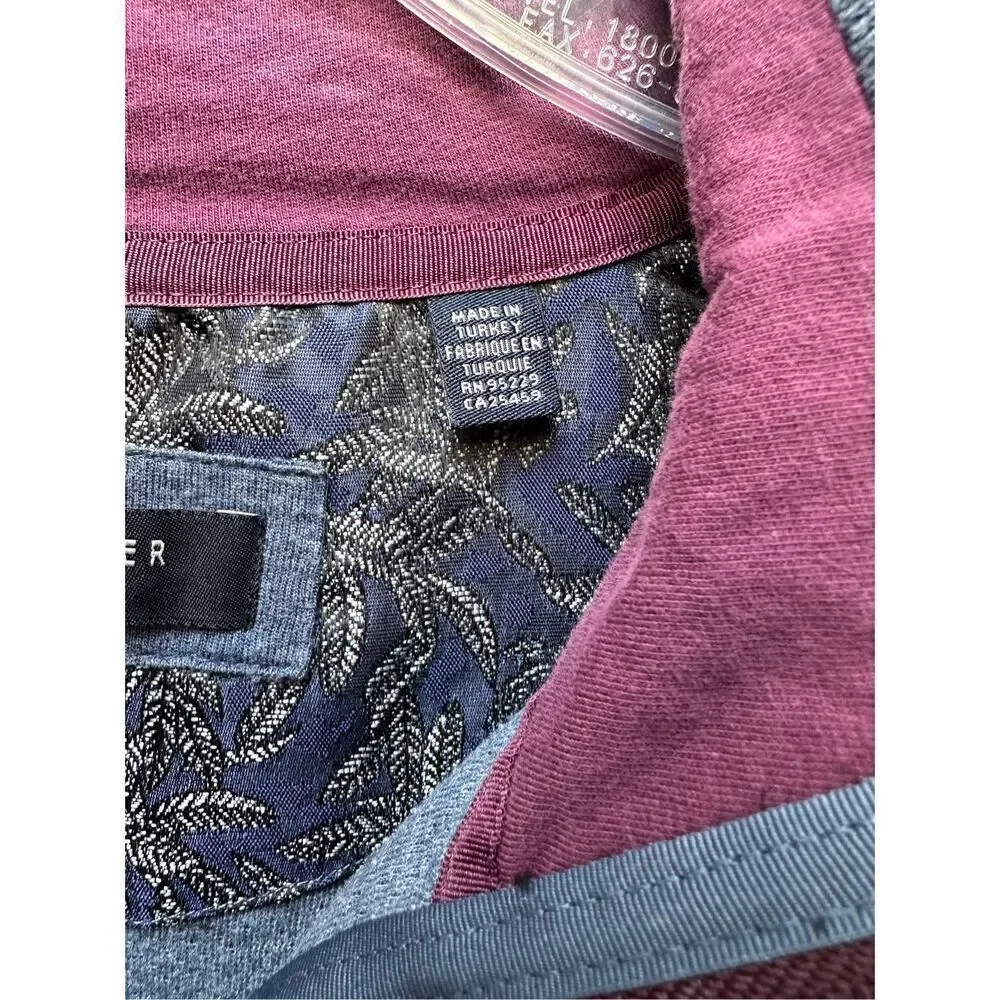 Ted Baker men’s blue light weight long sleeve pullover size Small  #22-1482 - Picture 5 of 8